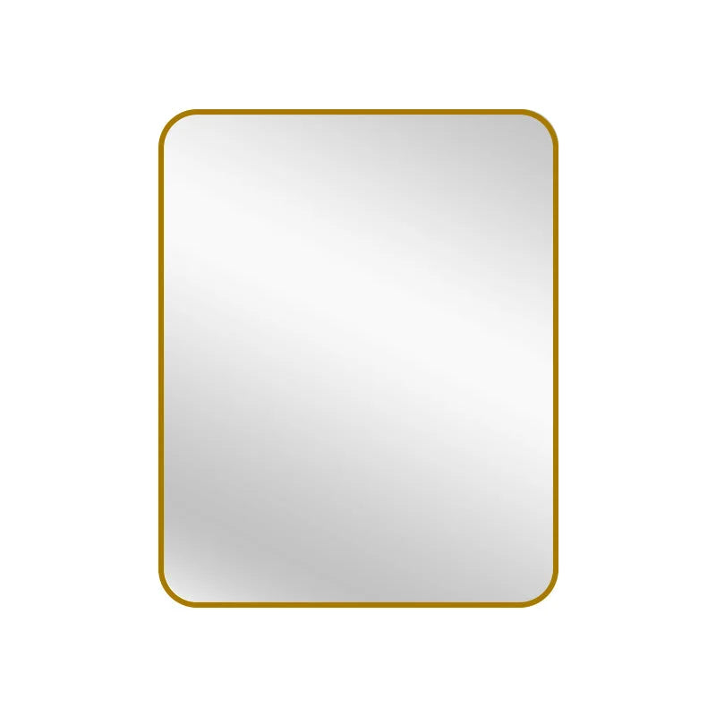 Gold Metal Rectangle Mirror - Small 80cm x 100cm - Home &