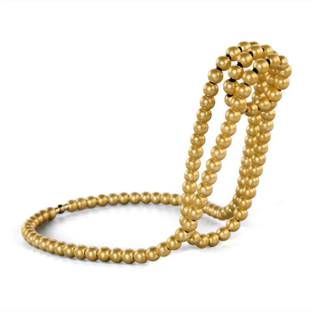 Gold Modern Floating Pearl Wine Bottle Holder – Elegant