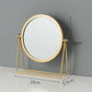 Gold Rotating Tabletop Makeup Mirror - 360º Swivel Vanity