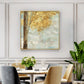 Golden Leaves Canvas Wall Art Set of 2 Gold Frame 70cm x