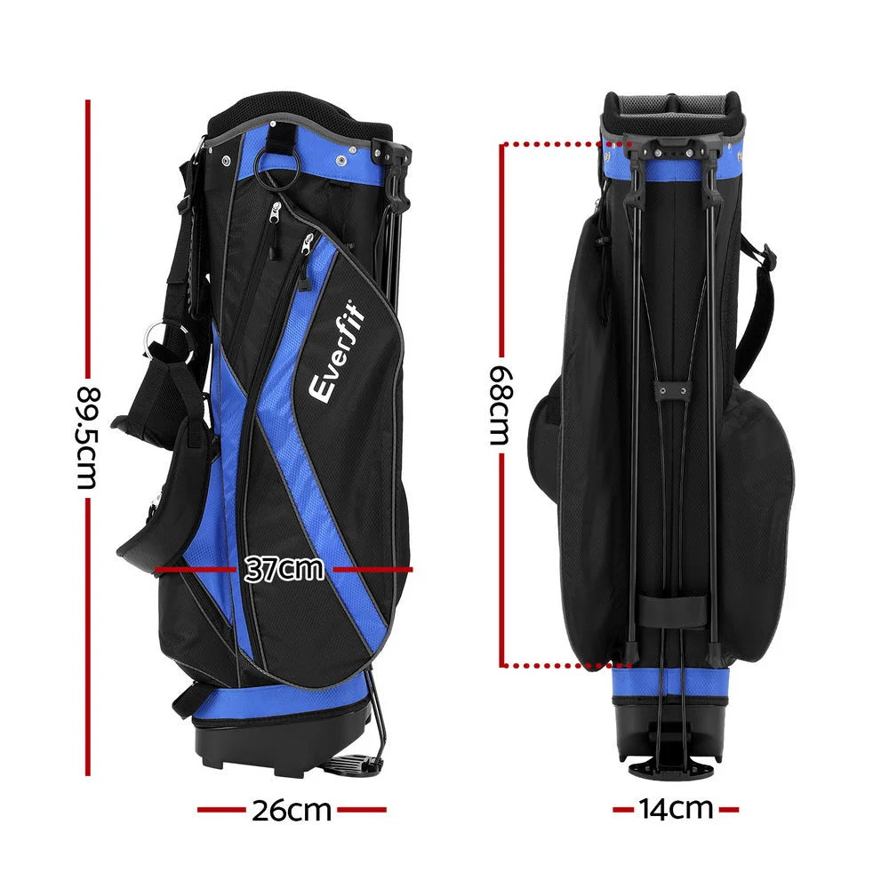 Golf Bag Stand 6-Way Dividers with Insulated Carry &