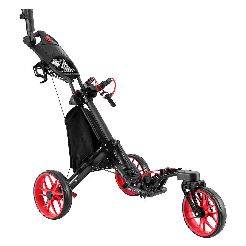 Golf Buggy Foldable Trolley with Swivel Wheel Umbrella