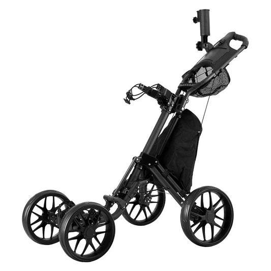 Golf Buggy Foldable Trolley with Umbrella and Bottle Holder