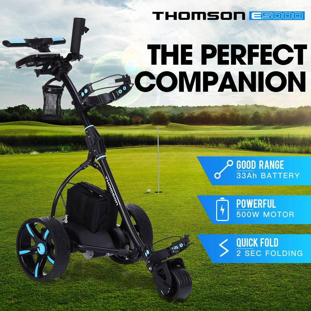 Golf Buggy Trolley Automatic Motorised Foldable Cart LED