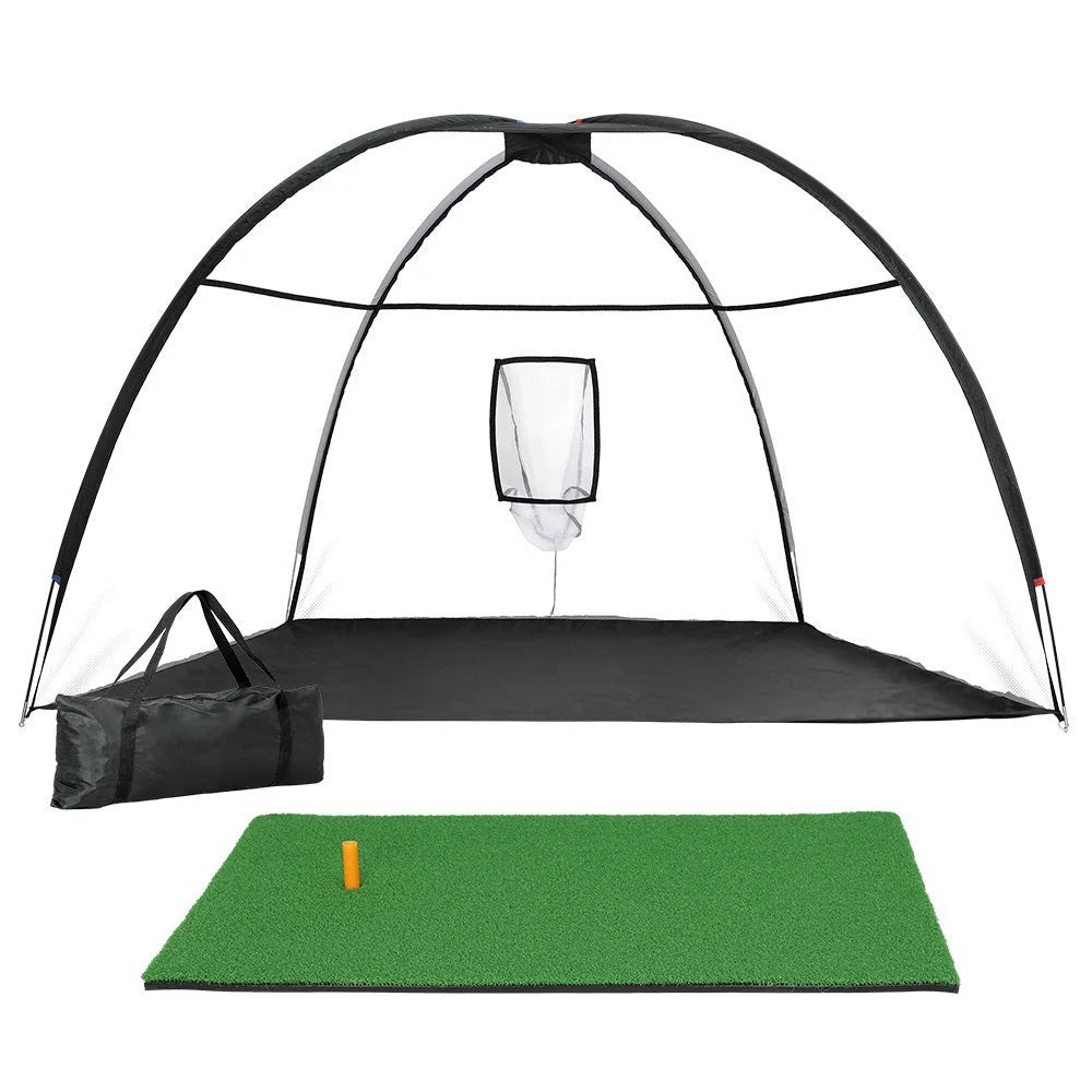Golf Practice Net 3.5M with Driving Mat Training Aid Target