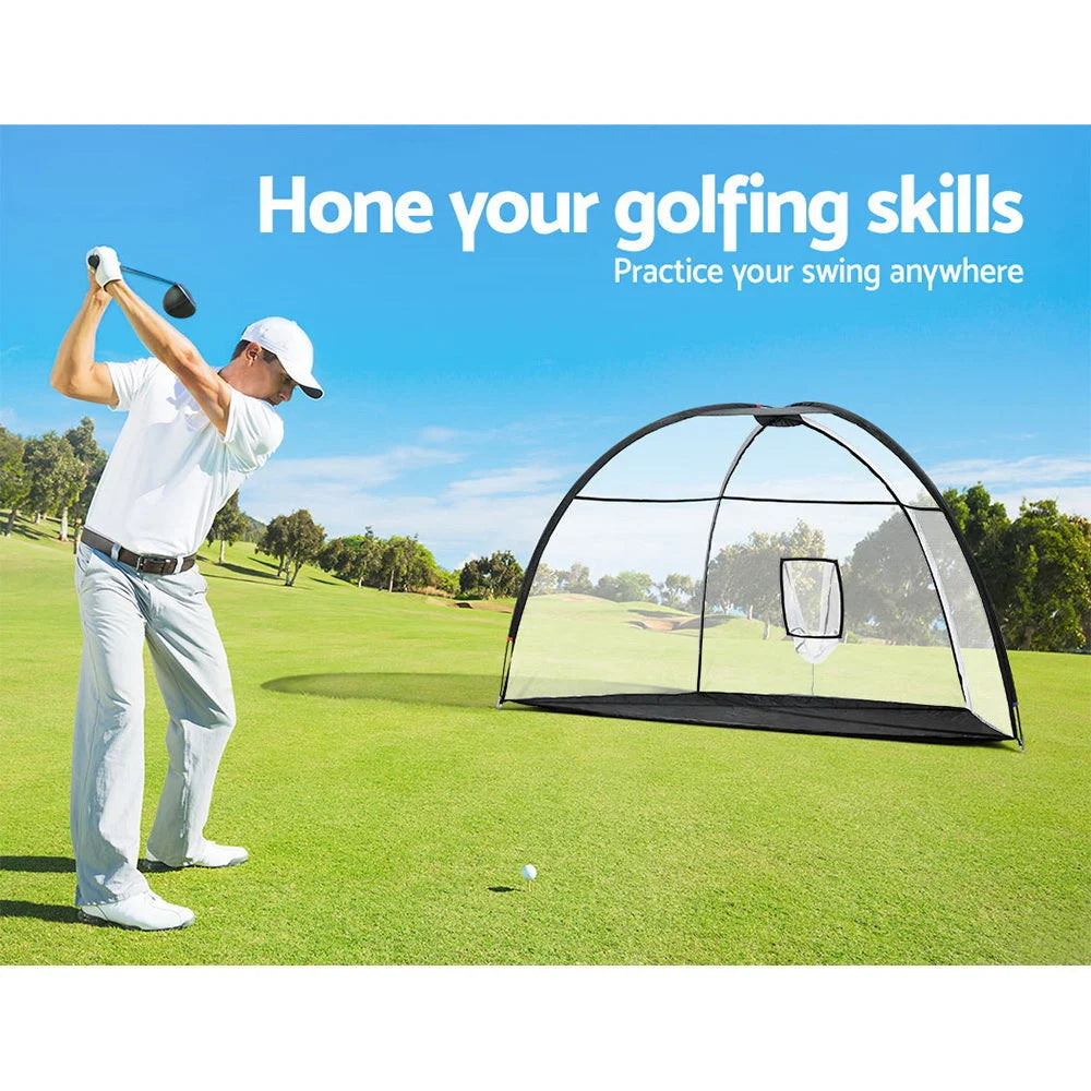 Golf Practice Net 3.5M with Driving Mat Training Aid Target
