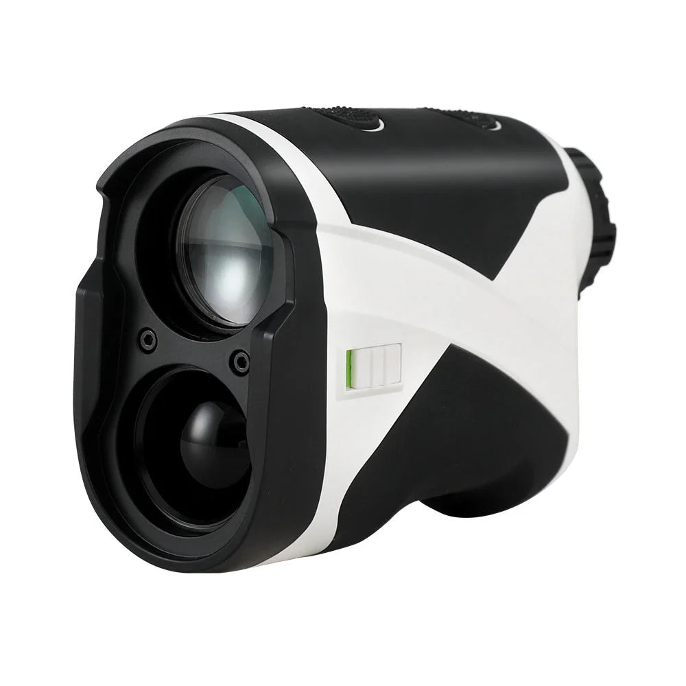 Golf rangefinder slope with off vibration alert laser range