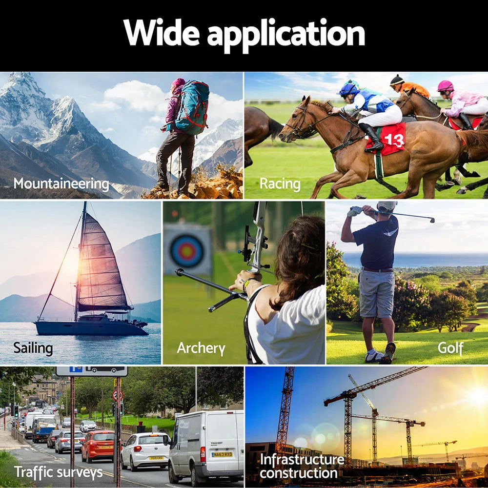 Golf Rangefinder 700M Slope On/Off Vibration Alert - Black