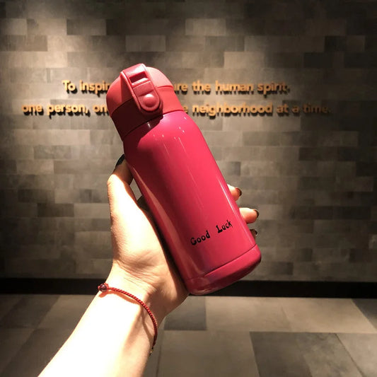 Good Luck Mini Stainless Steel Thermos Flask 350ml