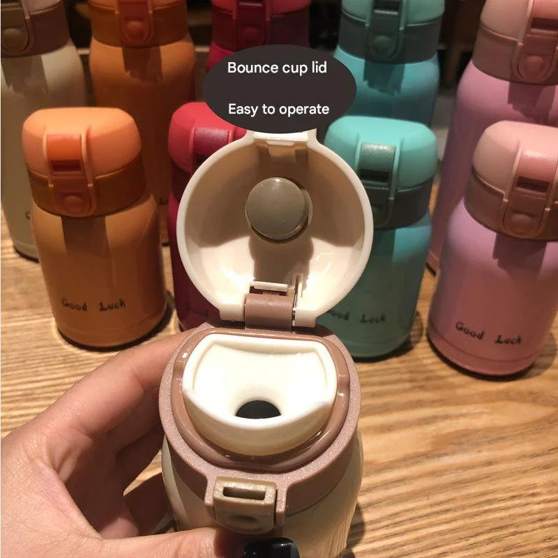 Good Luck’ Mini Stainless Steel Thermos Flask - 350ml