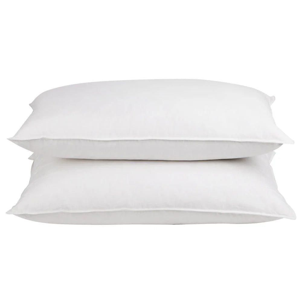 Goose Feather and Down Pillows (Set of 2) White - Bedding