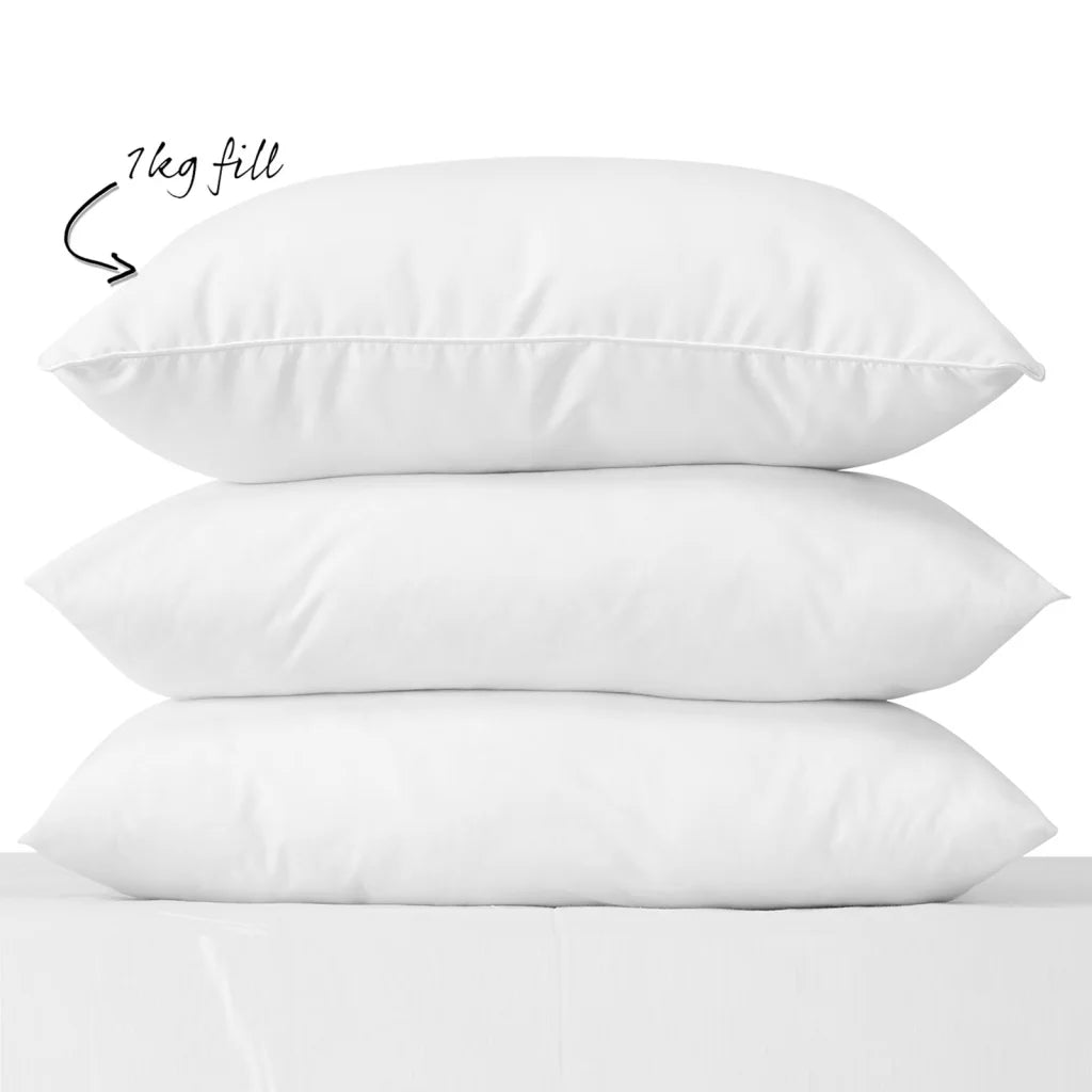 Goose Pillow Twin Pack 1000GSM Royal Comfort