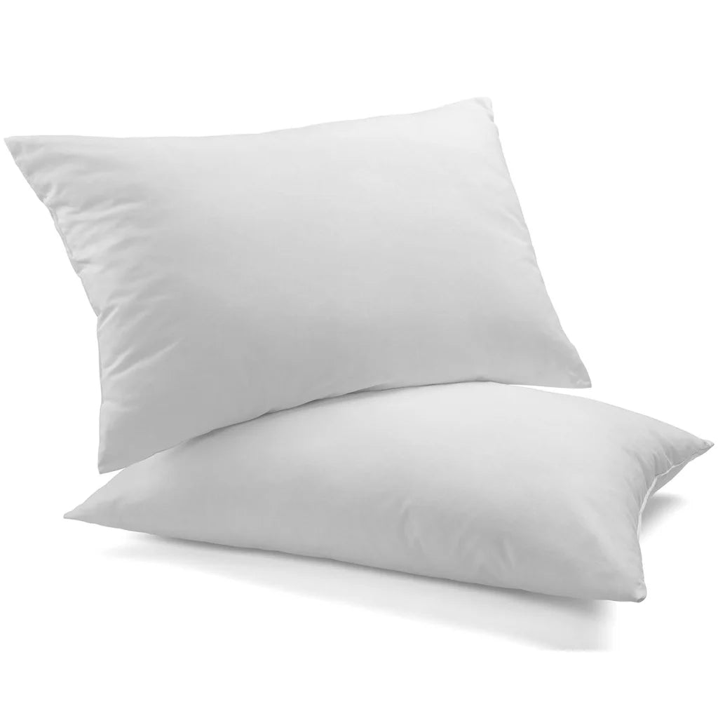 Goose Pillow Twin Pack 1000GSM Royal Comfort