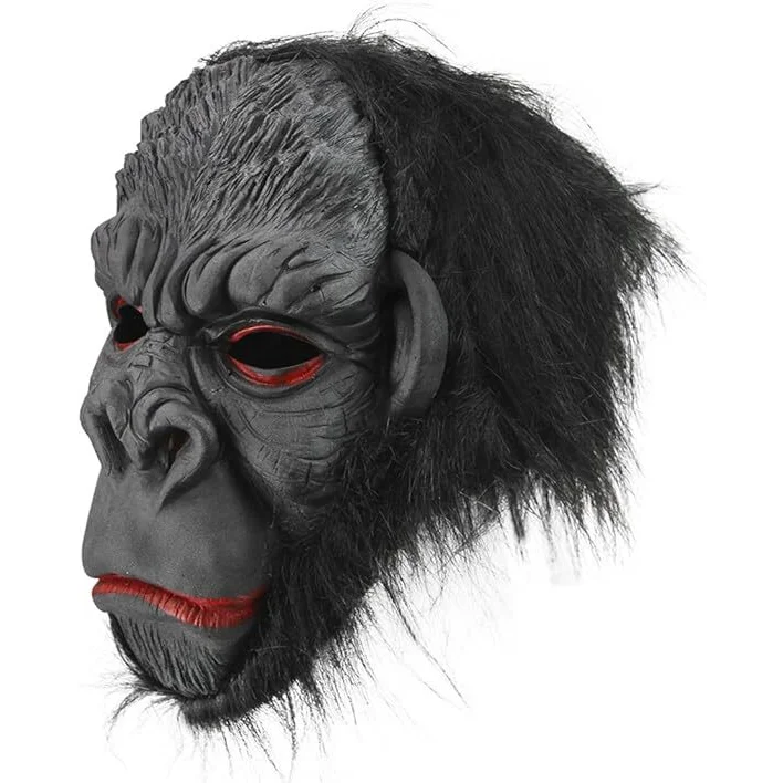 Gorilla Mask Monkey Costume Halloween Animal Ape Chimp