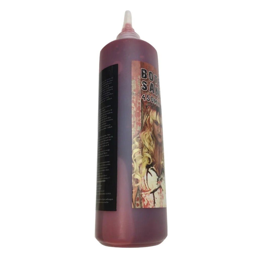 Gothic Vampire Wig + 450ml Bottle Fake Blood Halloween