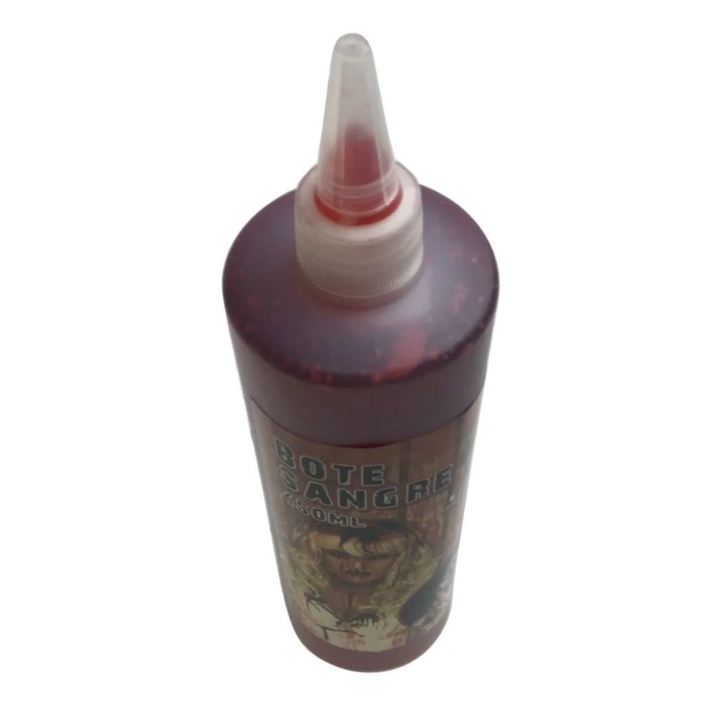 Gothic Vampire Wig + 450ml Bottle Fake Blood Halloween