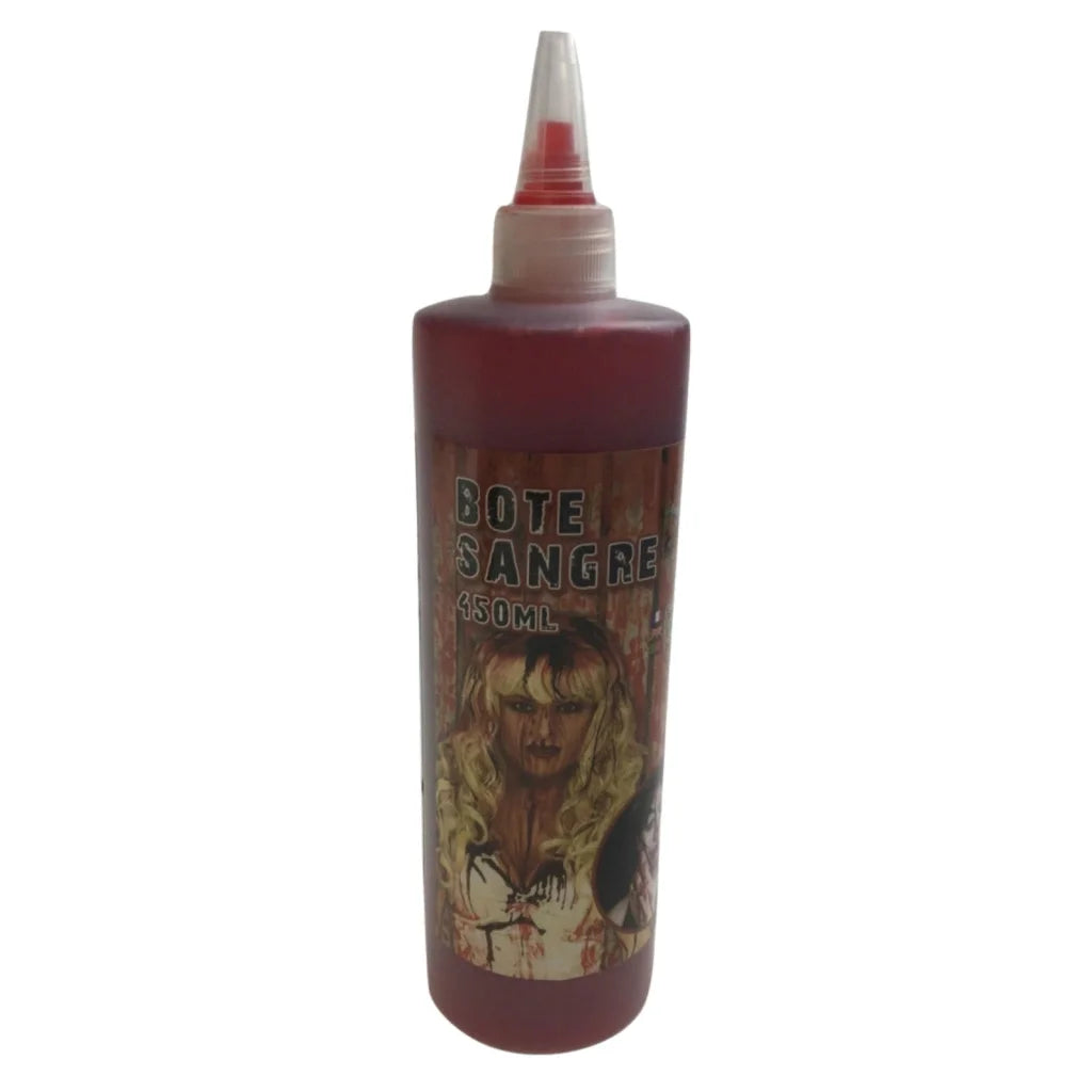 Gothic Vampire Wig + 450ml Bottle Fake Blood Halloween