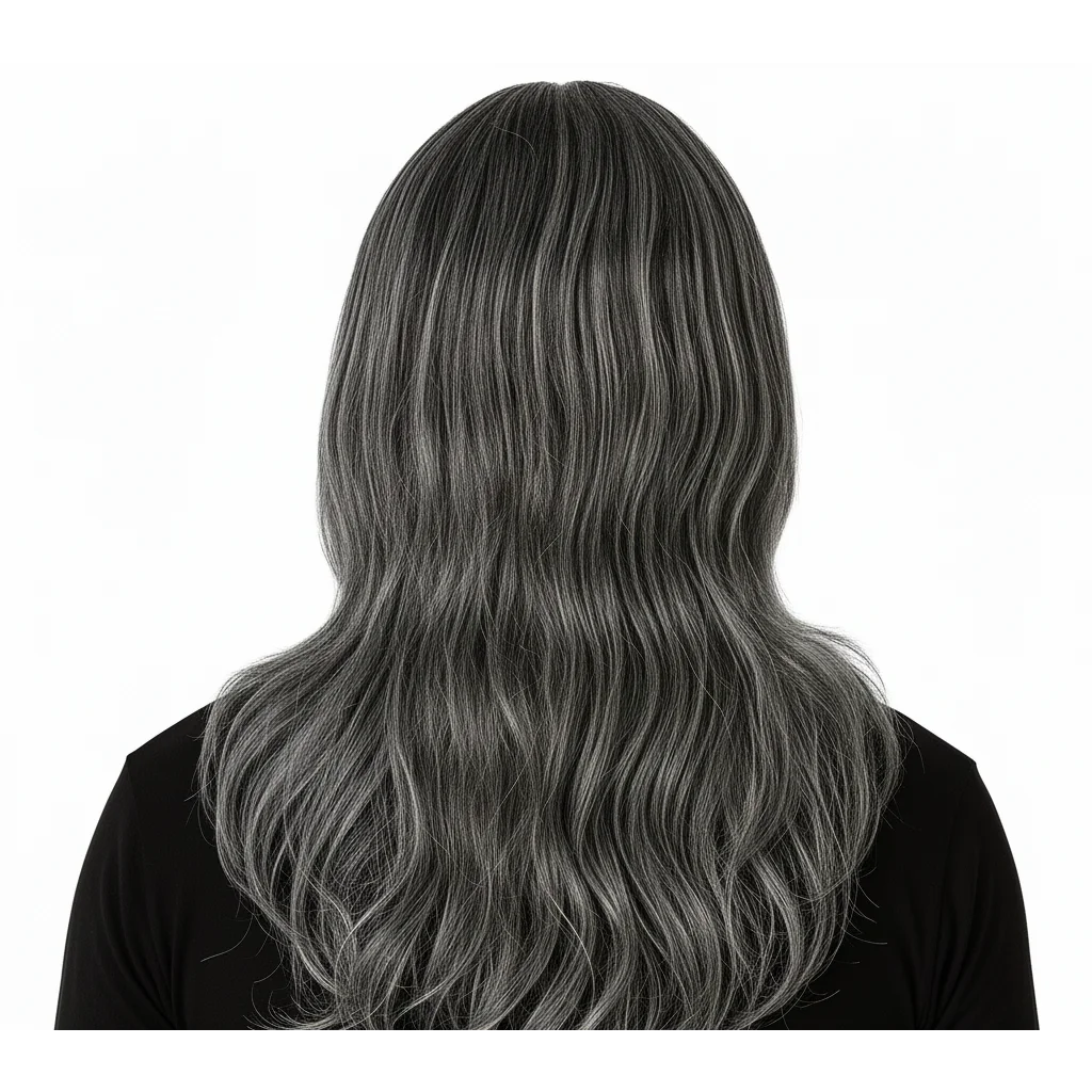 Gothic VAMPIRE WIG Halloween Costume Fancy Dress Long Hair