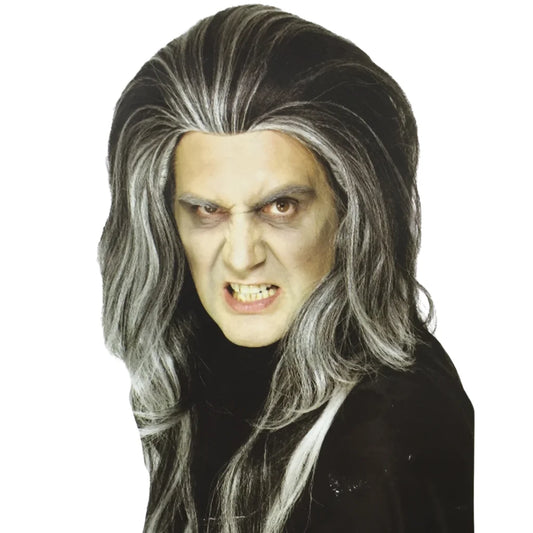 Gothic VAMPIRE WIG Halloween Costume Fancy Dress Long Hair