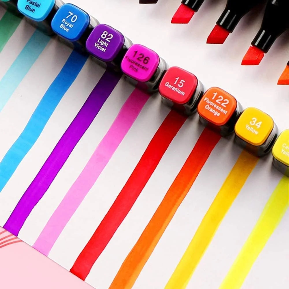 Graffiti pen set with colour matched pieces and support fittings