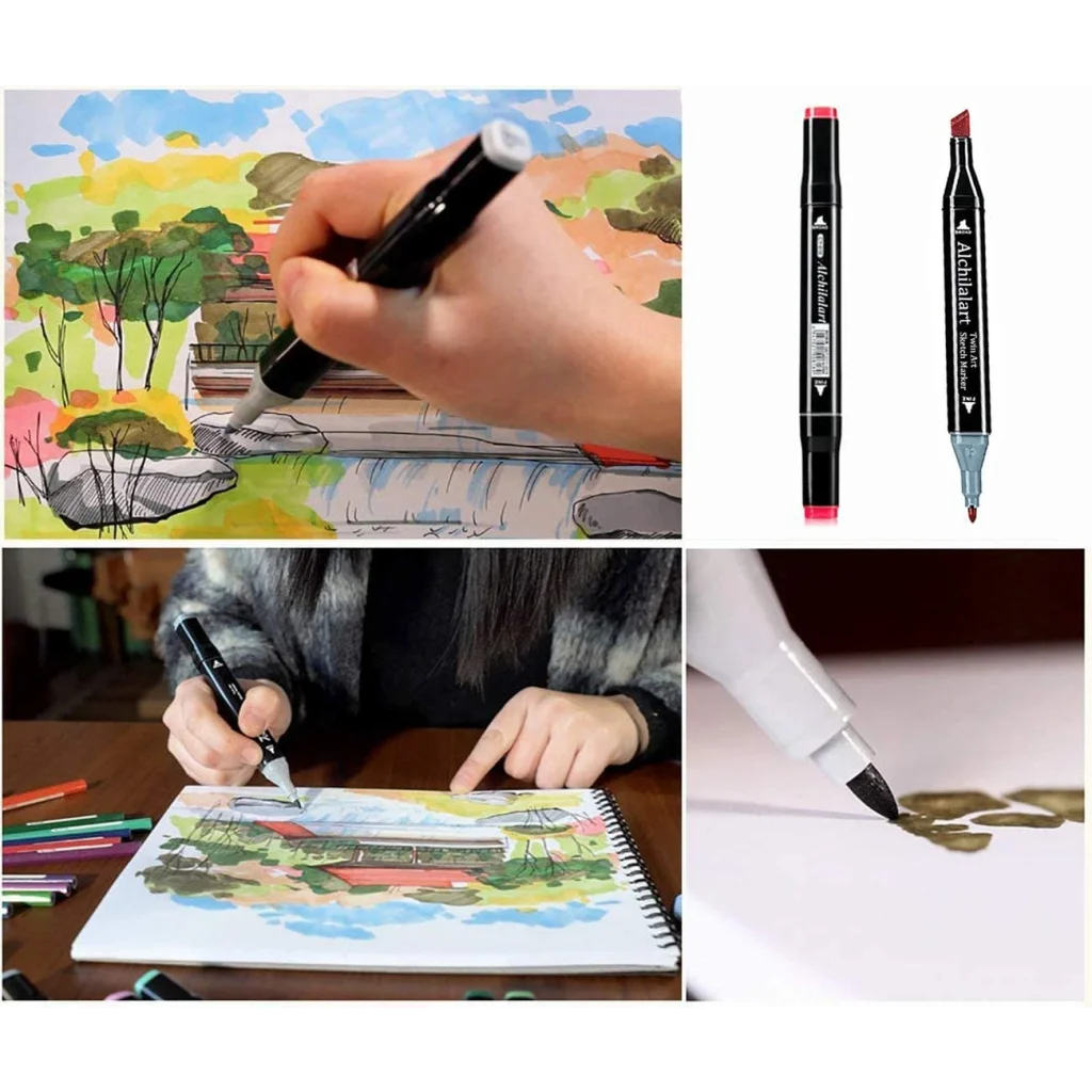Graffiti pen set with boxed accessories and matching pieces