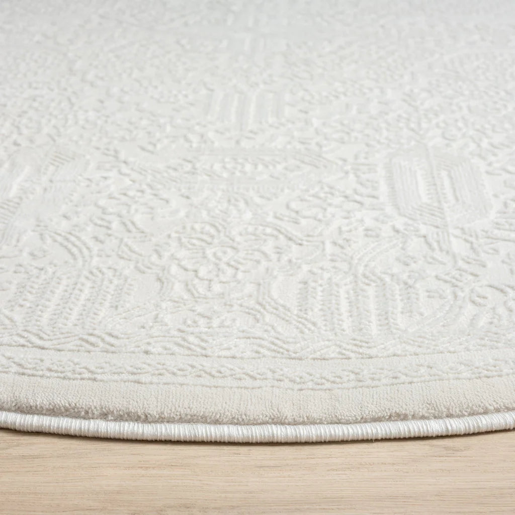 Grande Jacquard Rug - Ivory - 80x150 - Home & Garden