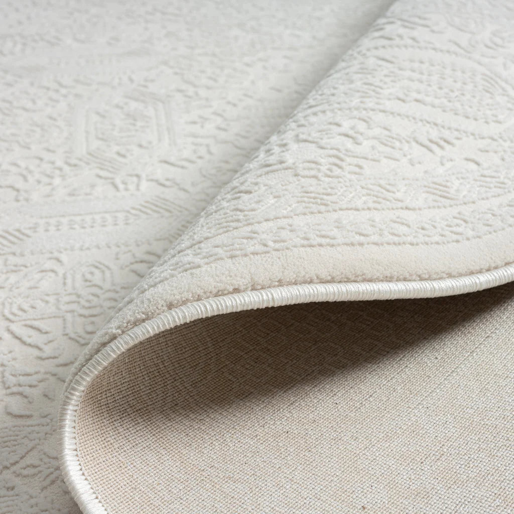 Grande Jacquard Rug - Ivory - 80x150 - Home & Garden