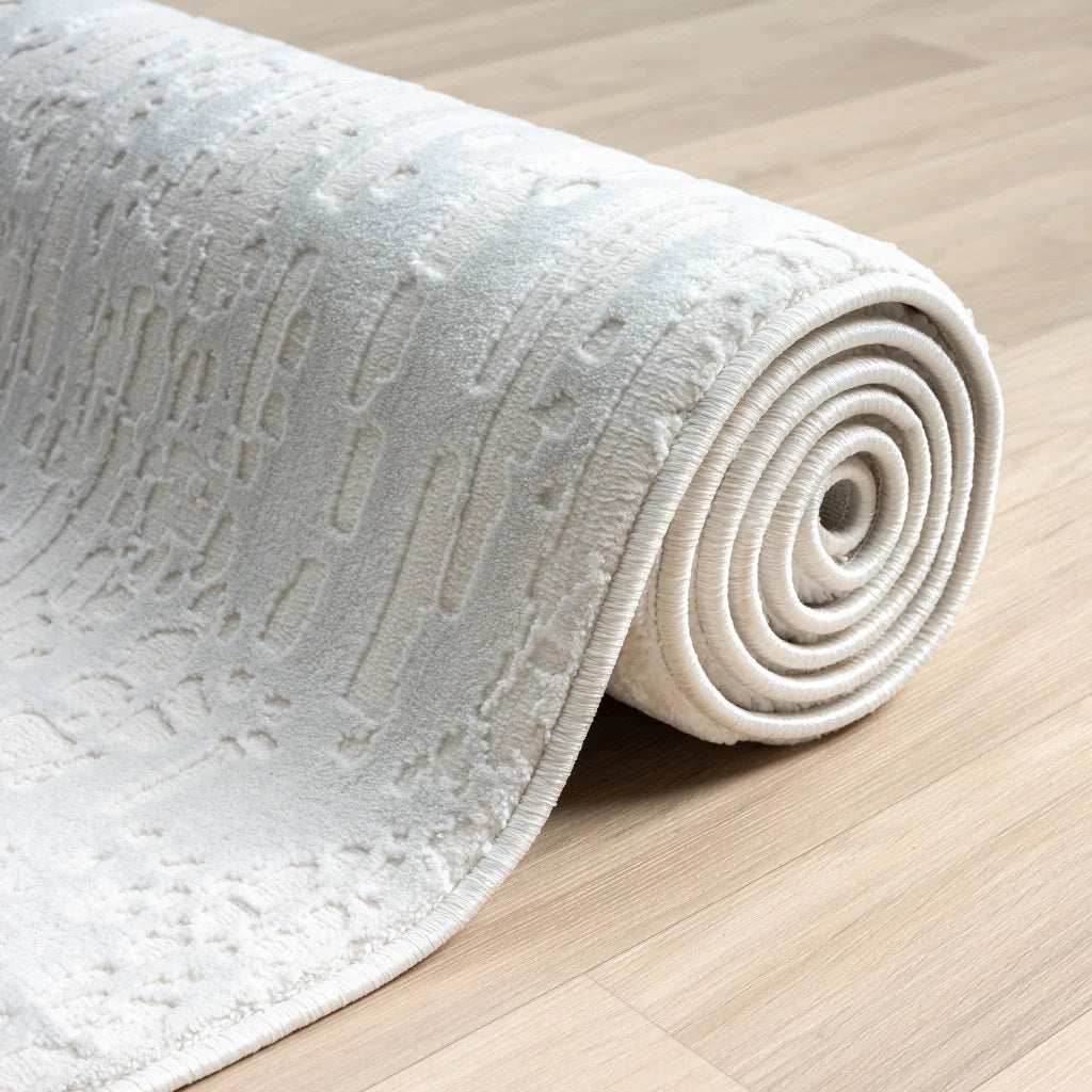 Grande Jacquard Rug - Pearl - 200x290 - Home & Garden >