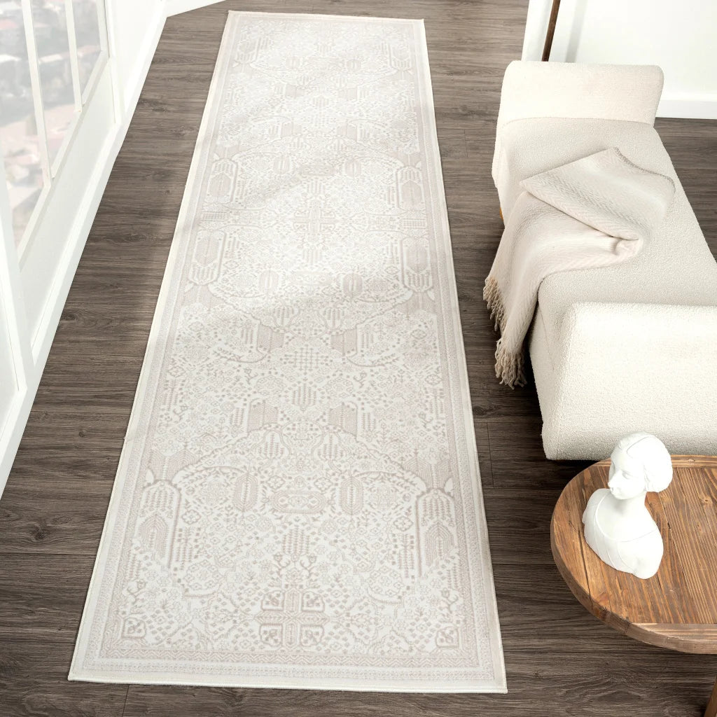 Grande Jacquard Rug - Sand - 160x230 - Home & Garden > Rugs
