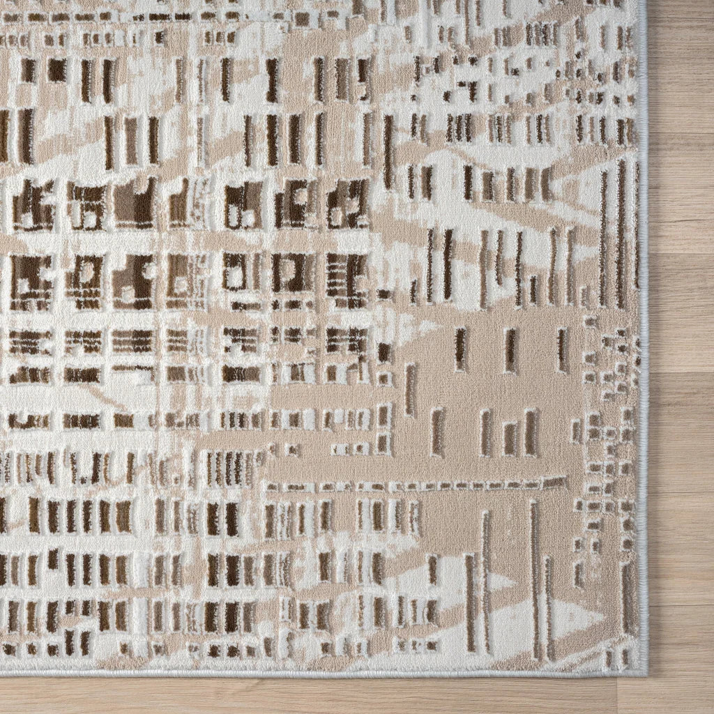 Grande Jacquard Rug - Taupe - 200x290 - Home & Garden