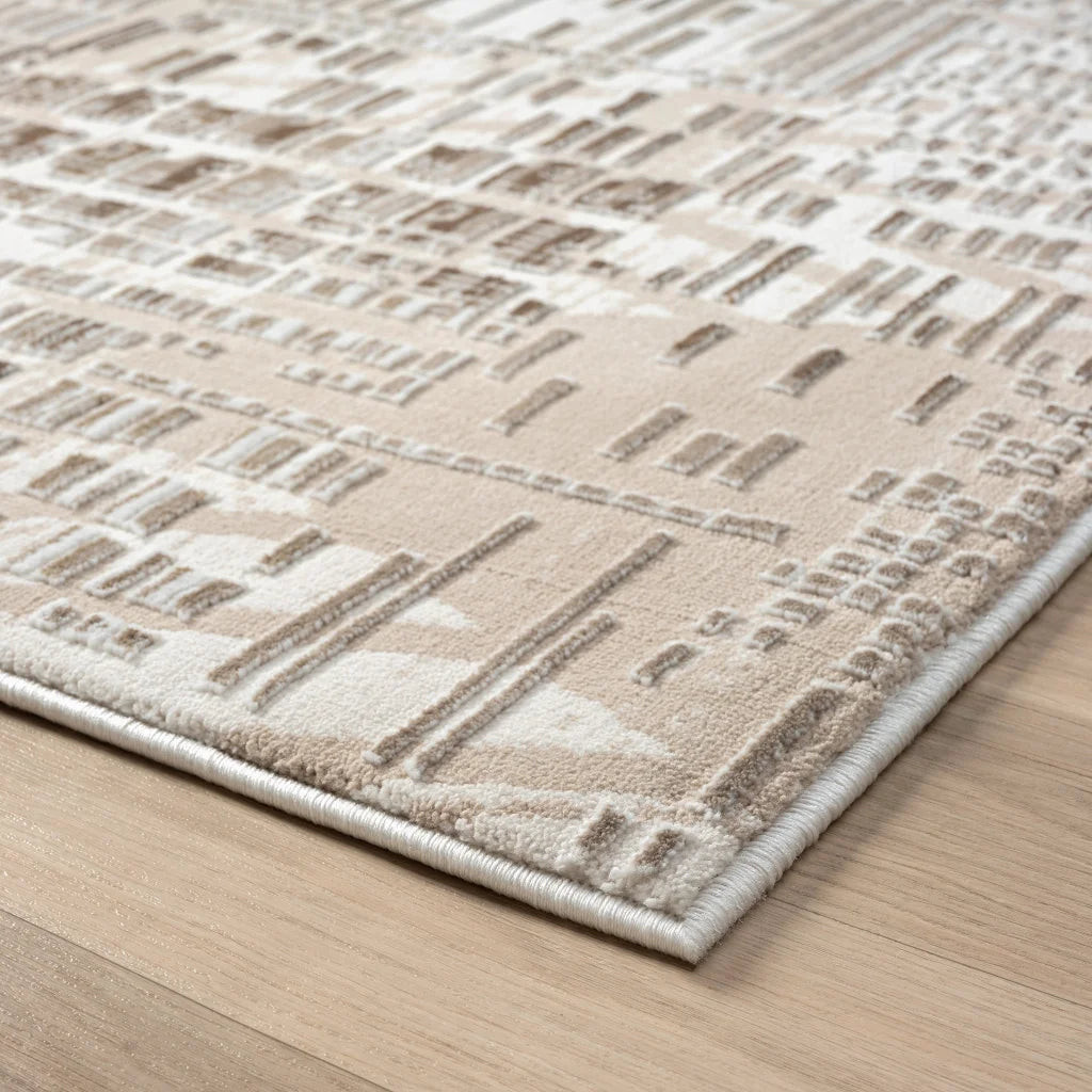 Grande Jacquard Rug - Taupe - 240x330 - Home & Garden