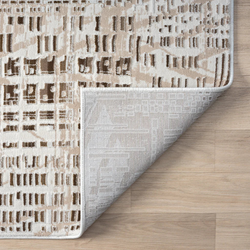 Grande Jacquard Rug - Taupe - 240x330 - Home & Garden