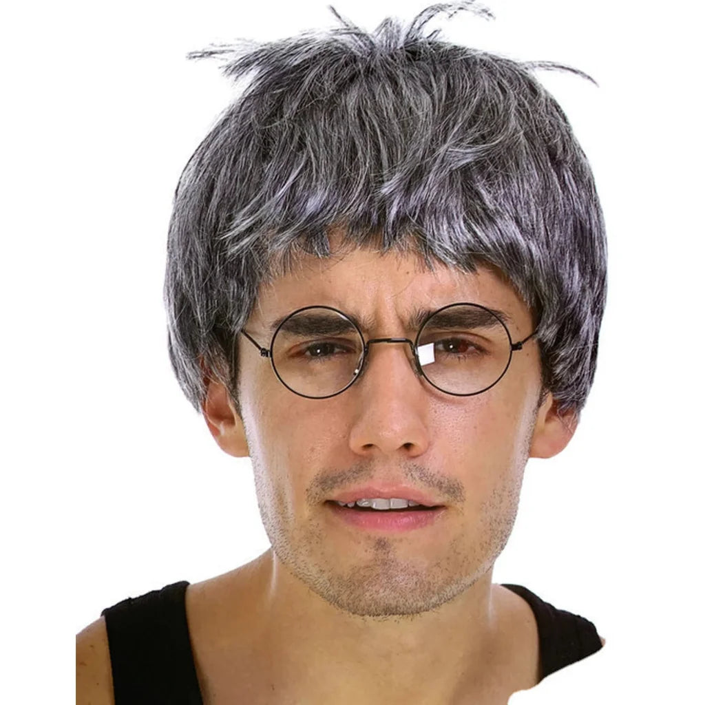 Grandpa Wig Grey Old Man Costume Party Halloween Book Week