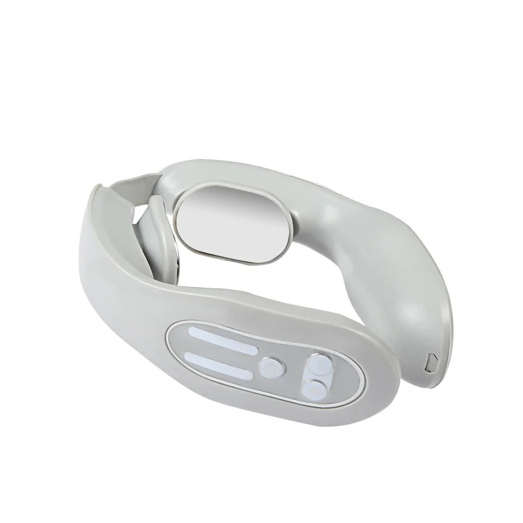 Gray 12 Level Intelligent Neck Massager with Heating