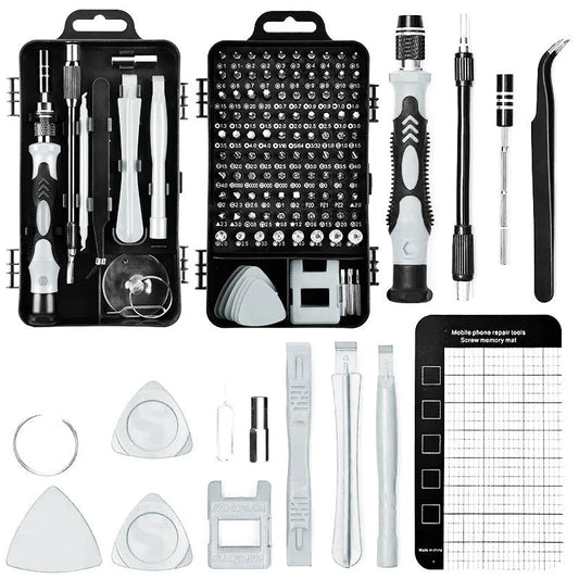 Gray 122-in-1 Precision Screwdriver Tool Kit