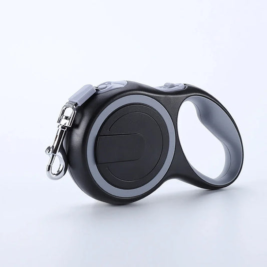Gray 5M Pet Leash Retractable - Tangle-Free Extendable Pet