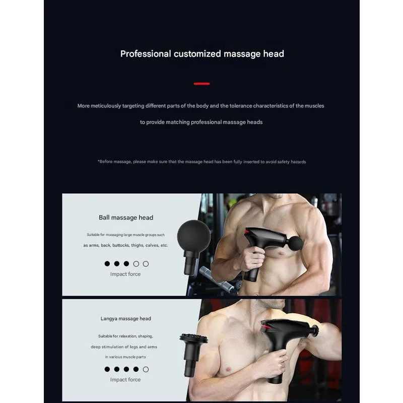 Gray Fitness Muscle Relief Gun - Mini Cold Pack LED Display