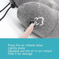 Gray Inflatable Neck Massager Pillow For Cervical Spine