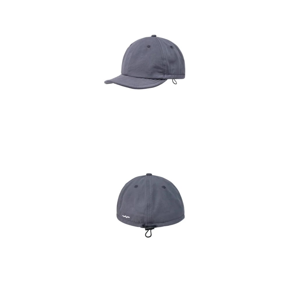 Gray Minimalist Baseball Cap Unisex Retro