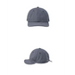 Gray Minimalist Baseball Cap