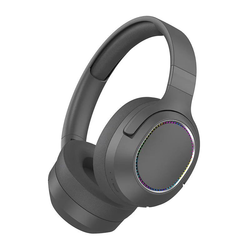 Gray P2963 Wireless Bluetooth Headphones with LED Light