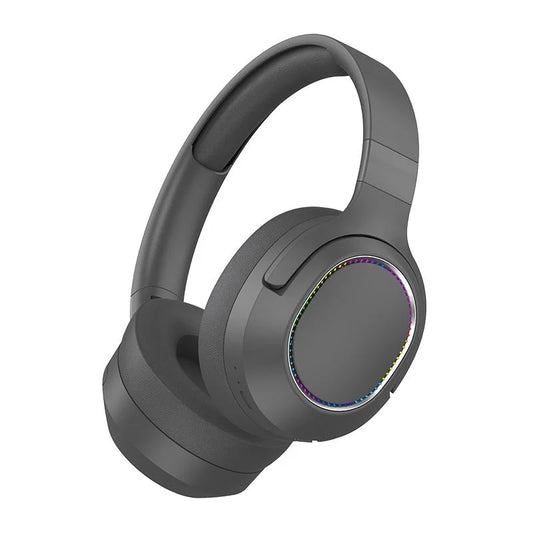 Gray P2963 Wireless Bluetooth Headphones with LED Light