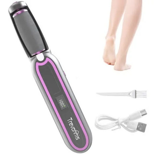Gray purple Rechargeable Electric Callus Remover - 3 Speeds