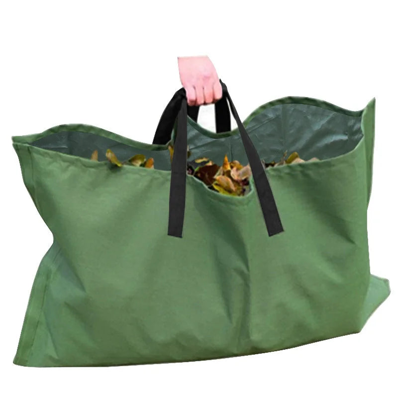 Green 2-in-1 Garden Leaf Collection Tarp & Waste Carry Bag