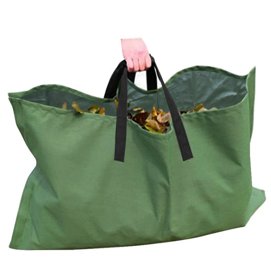Green 2-in-1 Garden Leaf Collection Tarp & Waste Carry Bag