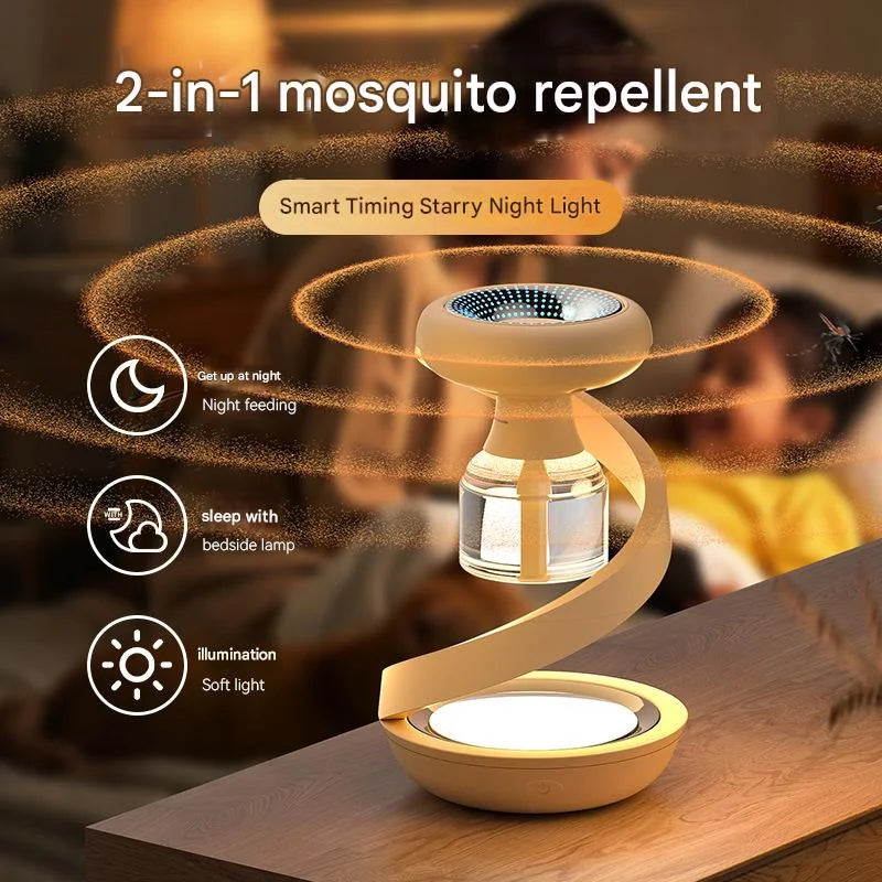 Green 2-in-1 Mosquito Repellent Lamp & Starry Sky Night