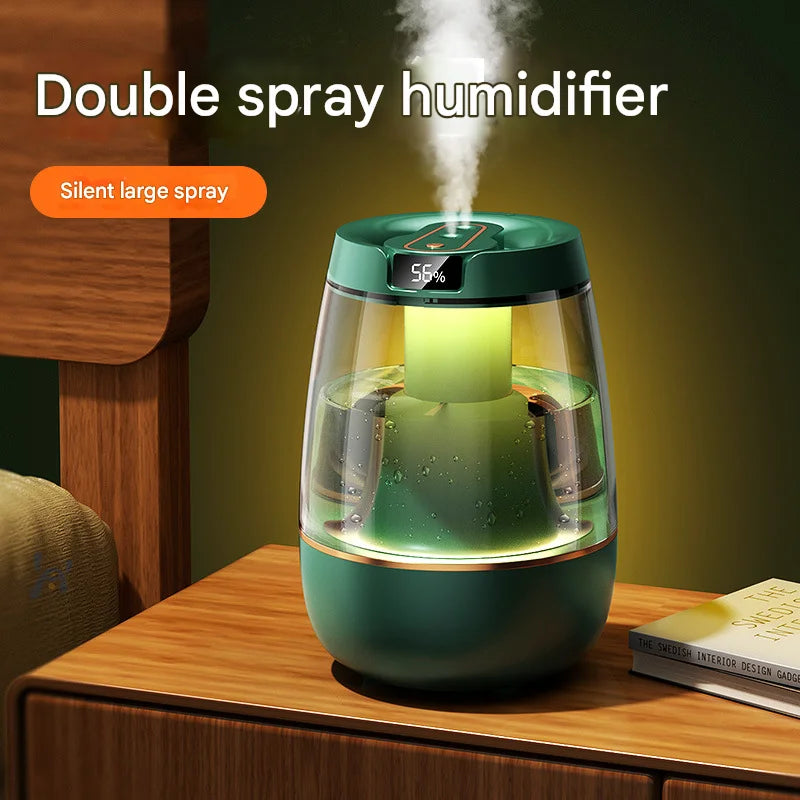 Green 3.5L Smart Cool Mist Humidifier with Dual Nozzle &