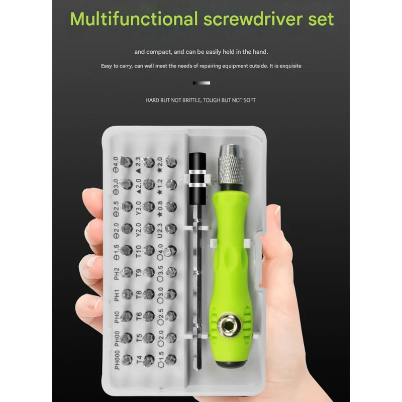 Green 32-in-1 Precision Screwdriver Set - Magnetic Repair