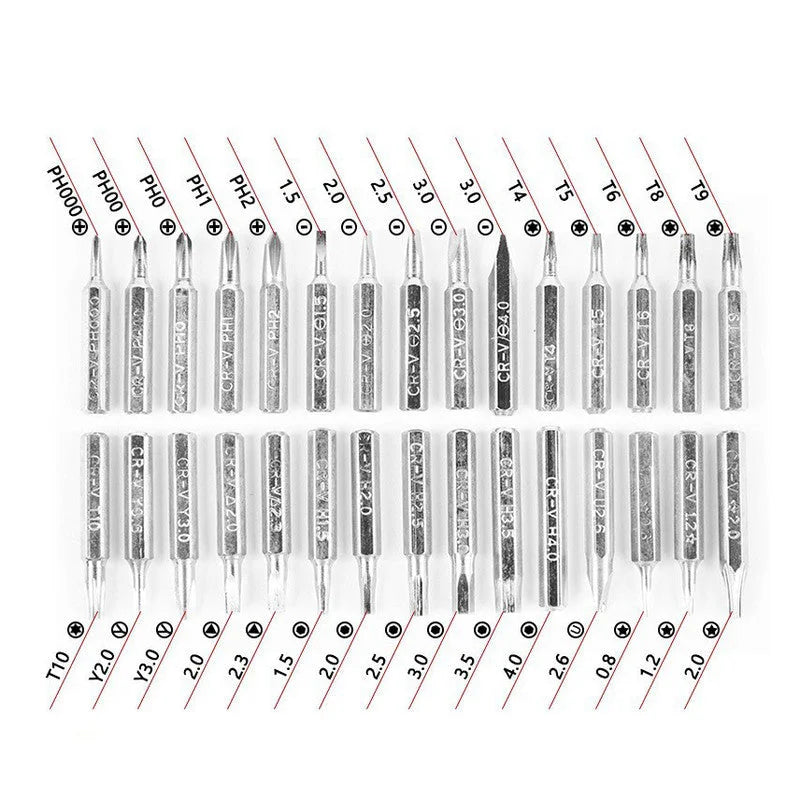 Green 32-in-1 Precision Screwdriver Set - Magnetic Repair