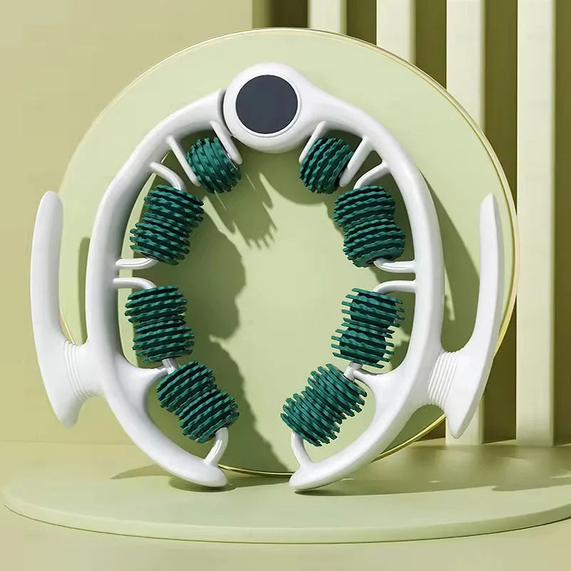 Green 360 Degree Clamp Leg Roller Massager - Deep Tissue